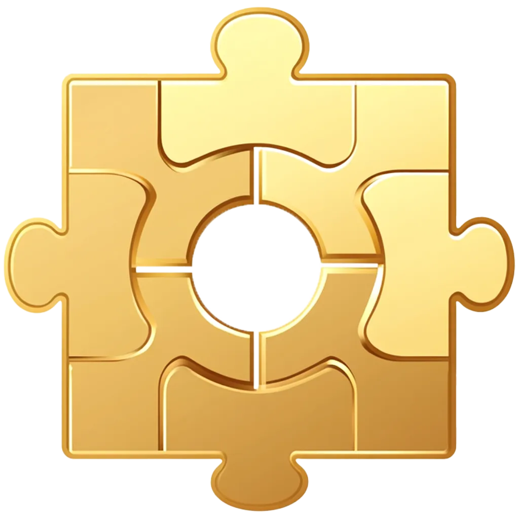 Solutions, puzzle pieces